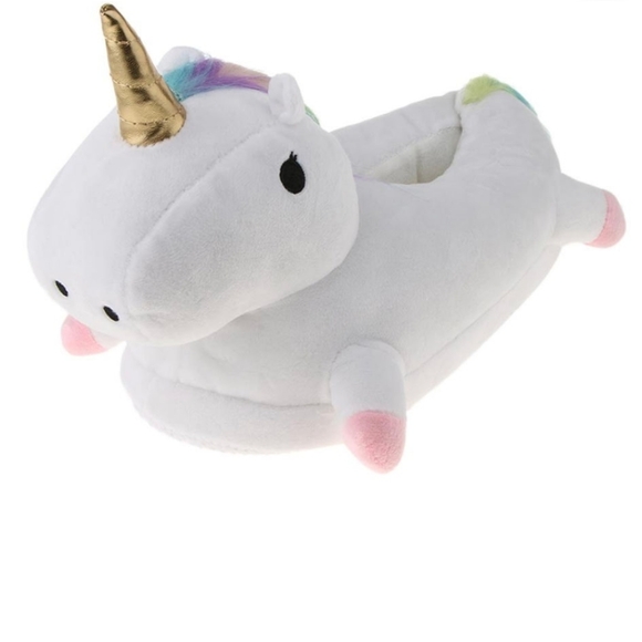 Sharplace Shoes - Like New ~ Sharplace Women's White Unicorn Plush Light Up Slippers ~ Sz 4.5-10